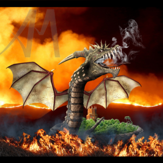 Faringdon Folly guarded by fiery dragon