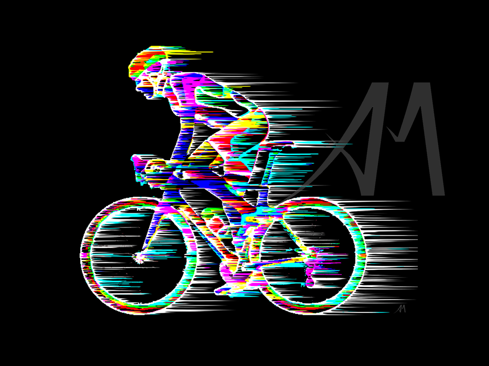 digital road cyclist