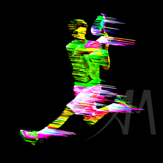 digital art tennis player