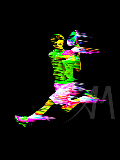 digital art tennis player